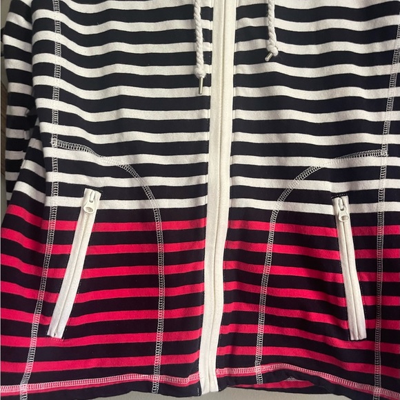 Talbots Striped Hooded Jacket - Picture 5 of 9